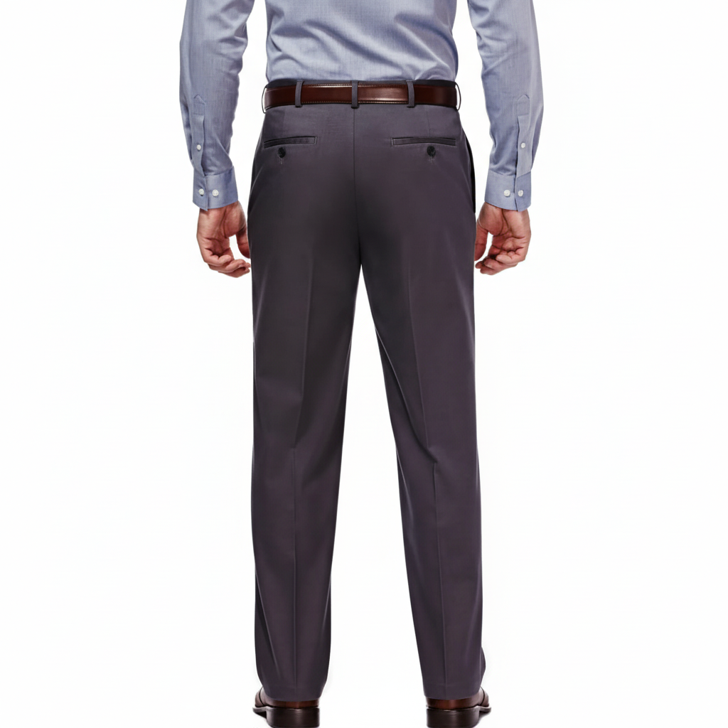 No Iron Flat Front Casual PantsNo Iron Flat Front Casual Pants With Classic Fit - Image 6