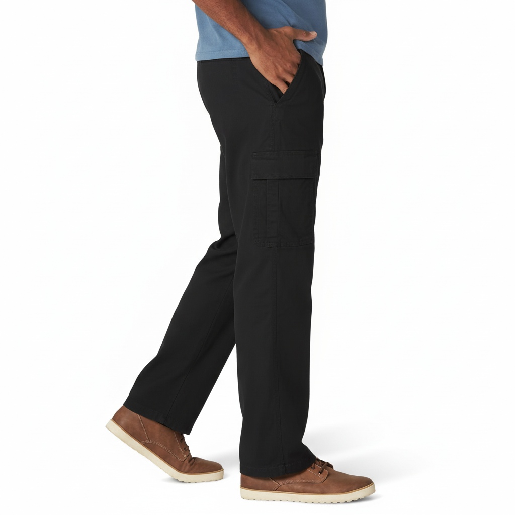 Mens Relaxed Fit Stretch Cargo Pant
