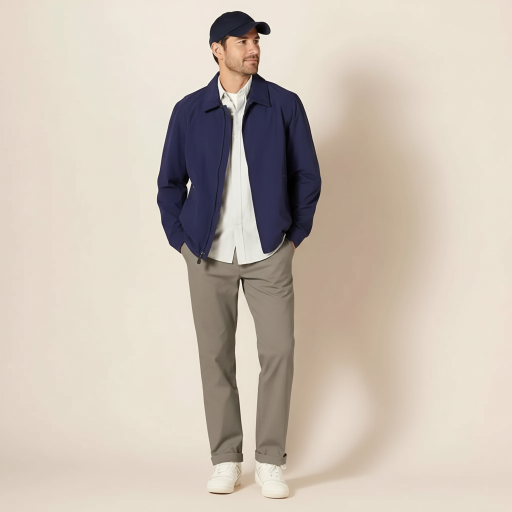 Classic Fit Wrinkle Resistant Chino Pants For Men