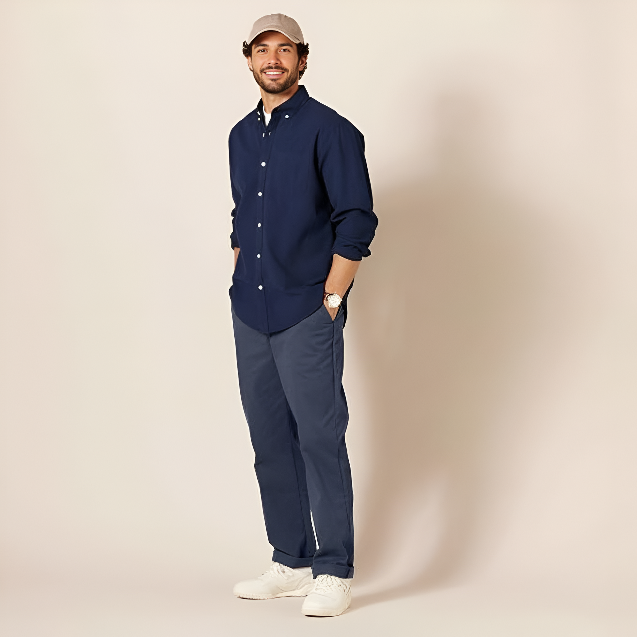 Classic Fit Wrinkle Resistant Chino Pants For Men