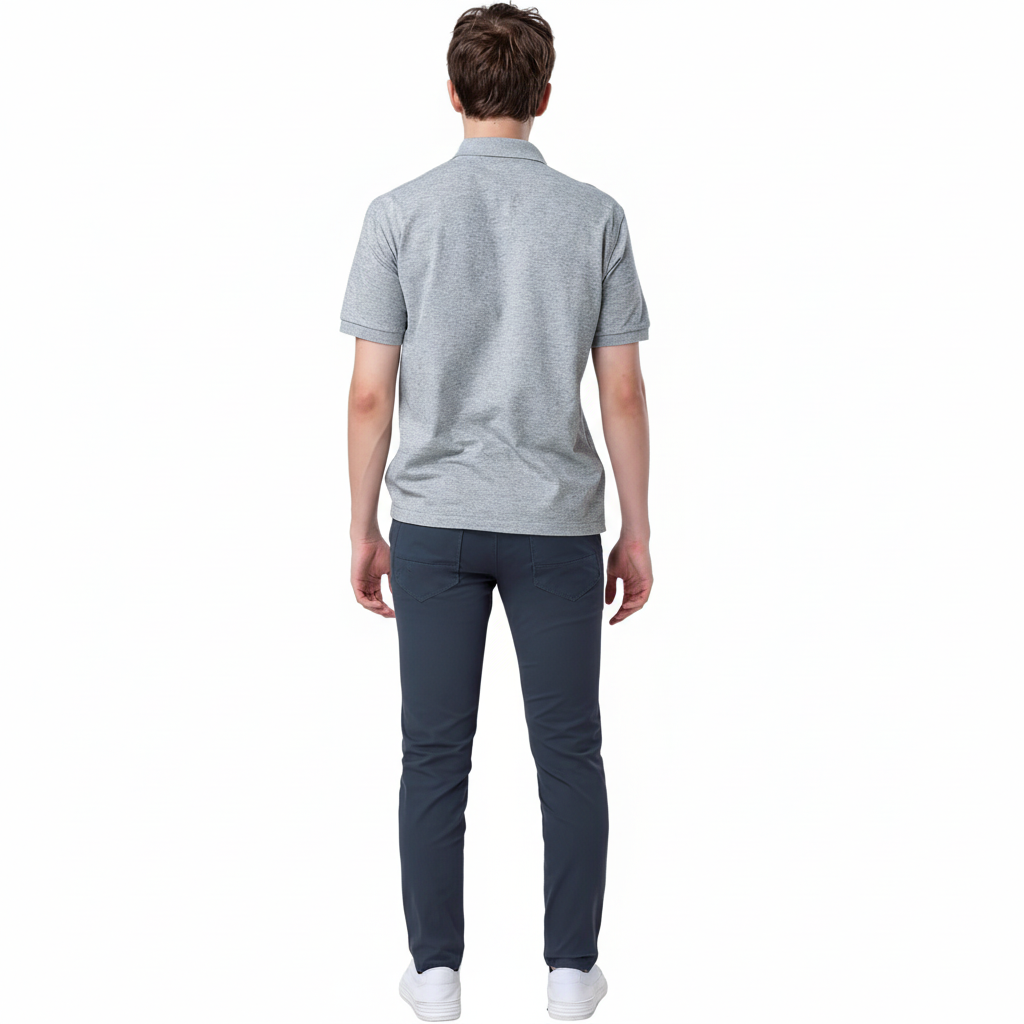 Flat Front Skinny Stretchy Trousers