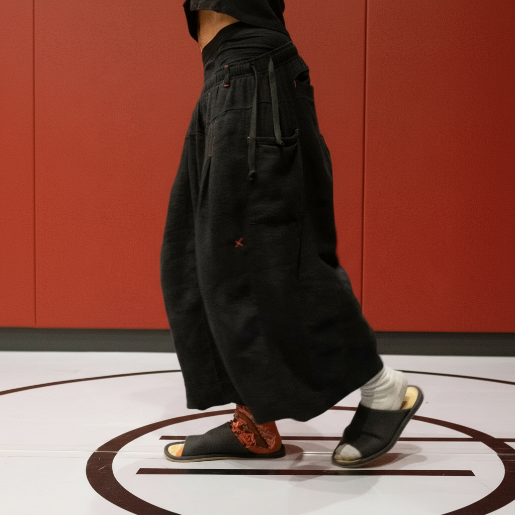 Linen Wide Panel Pants For Everyday Use