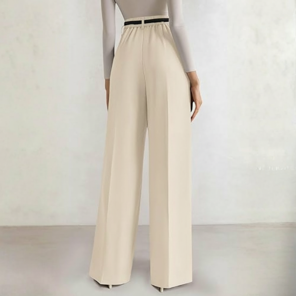 Wide Fit Casual Flowy Work Palazzo Pants For WomenWide Fit Casual Flowy Work Palazzo Pants For Women - Image 8