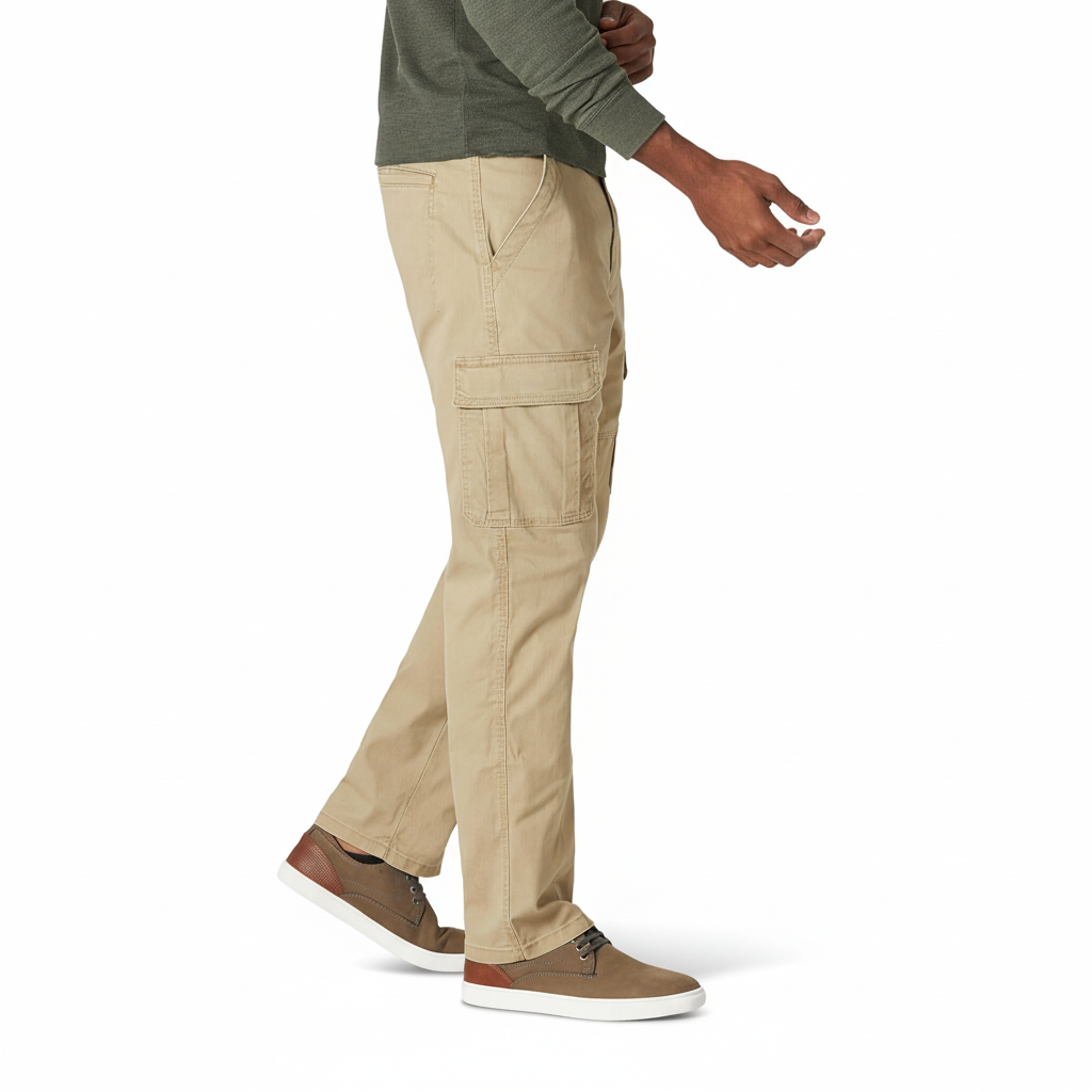 Mens Relaxed Fit Stretch Cargo Pant