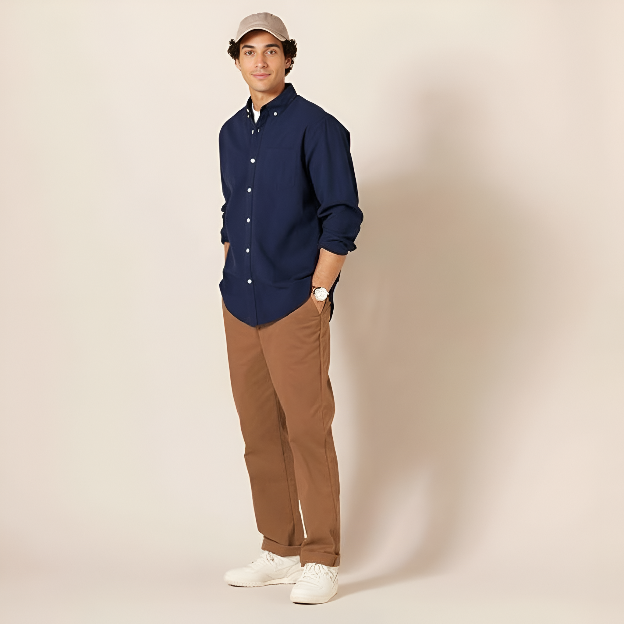 Classic Fit Wrinkle Resistant Chino Pants For Men
