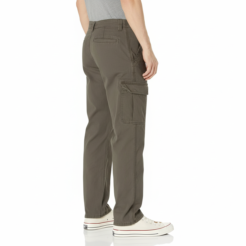Mens Relaxed Fit Stretch Cargo PantStretch Cargo Pants With Multi Pockets - Image 6