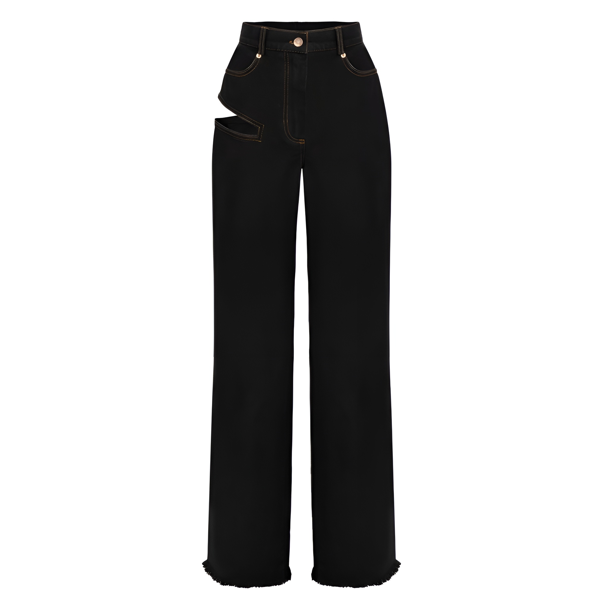 High Rise Cutout Jeans
