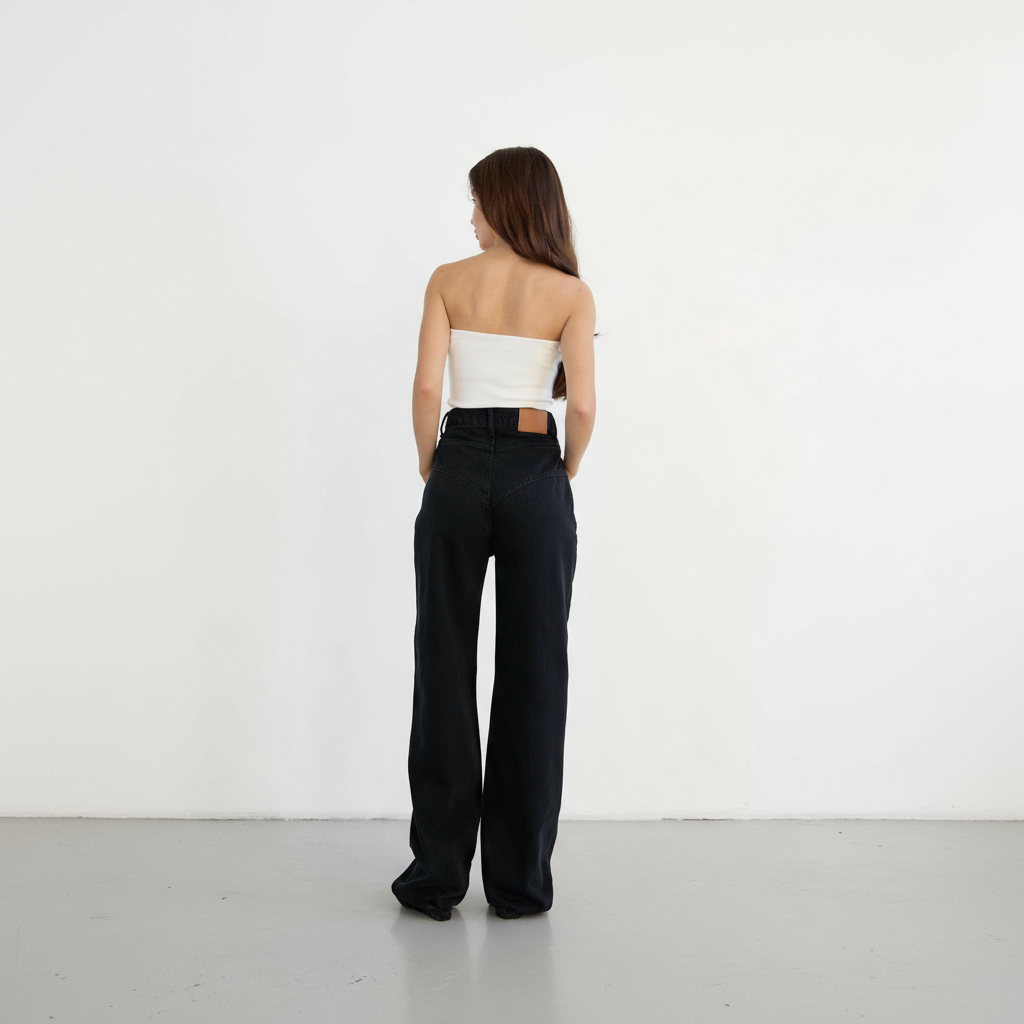 Dustproof Balaclava Hat For Winter CyclingHigh Rise Straight Cut Jeans With Shaped Yoke And Zip Button Closure - Image 7