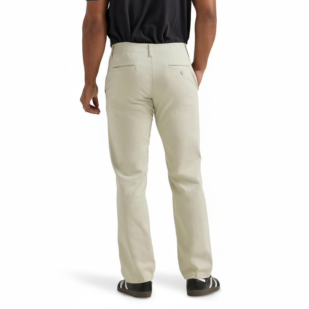Flat Front Regular Straight PantsFlat Front Regular Straight Pants - Image 3