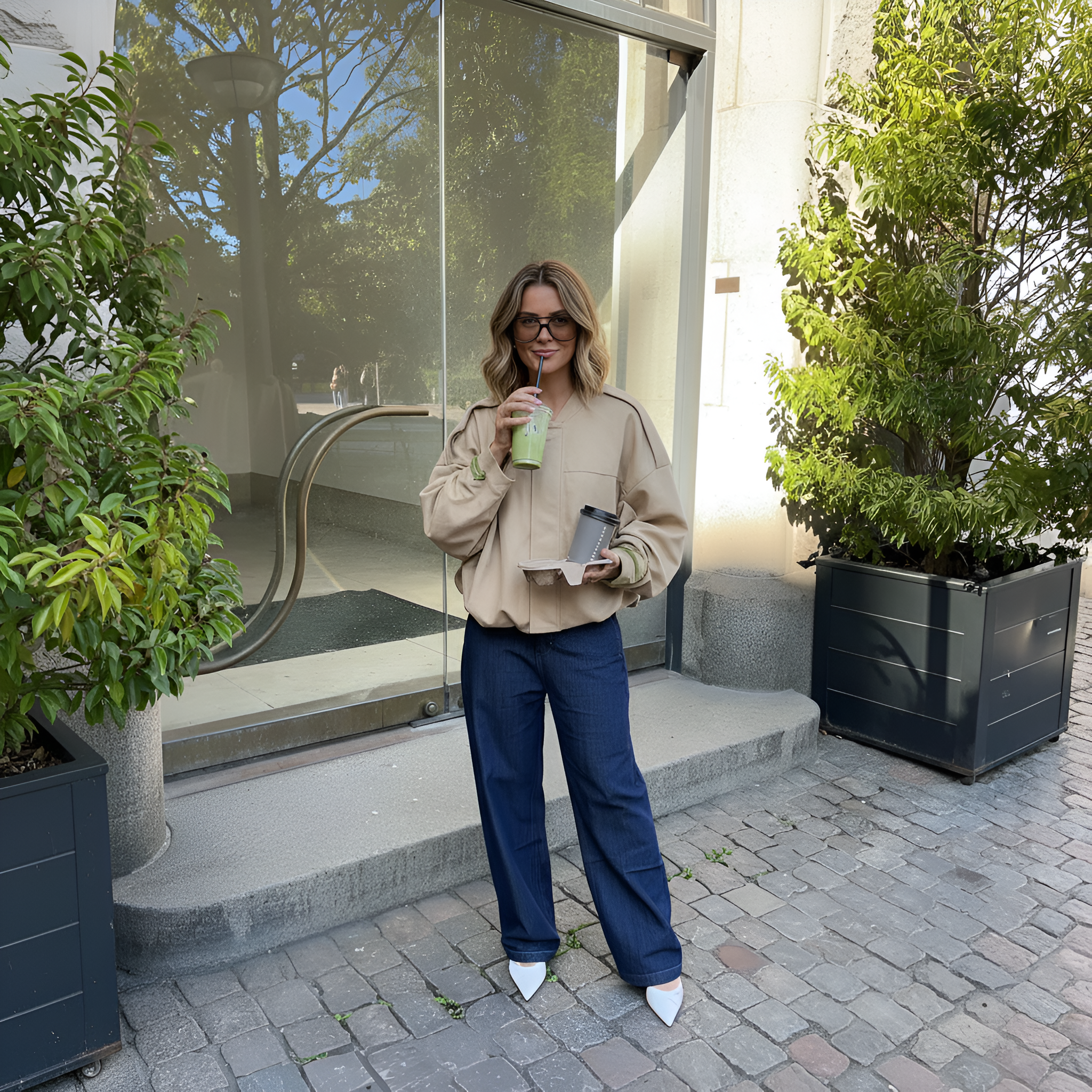 Women Casual Denim Pants Trendy High Waist Stretch Jeans