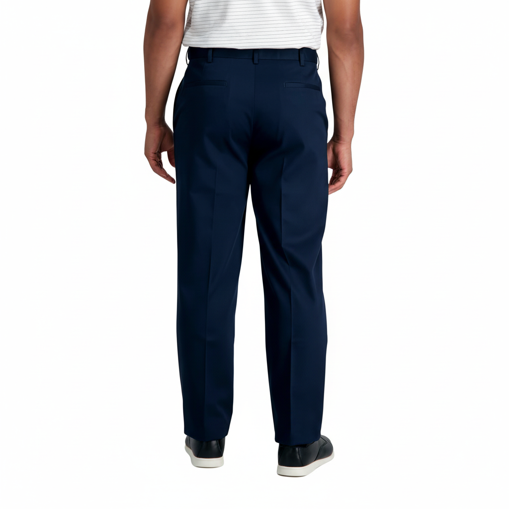 No Iron Flat Front Casual PantsNo Iron Flat Front Casual Pants With Classic Fit - Image 17