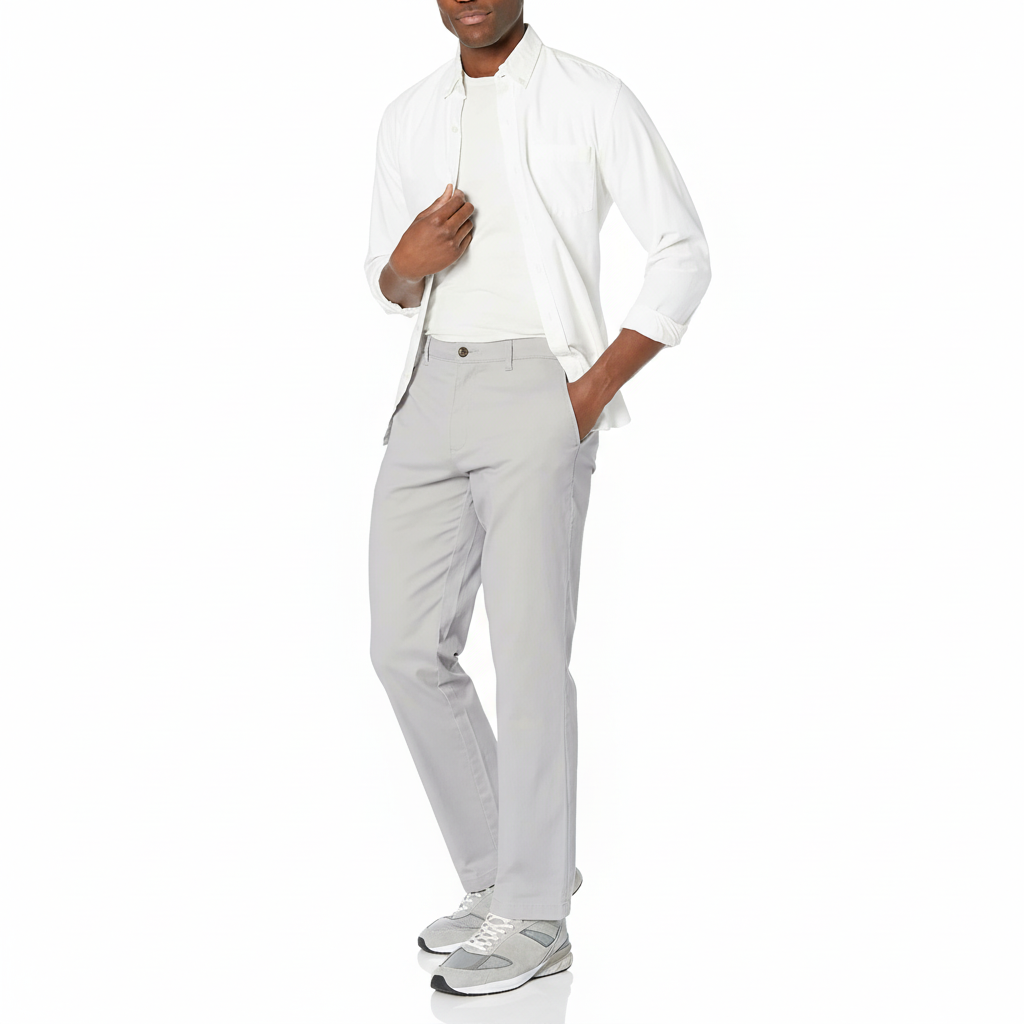 Classic Fit Casual Stretch Chino PantsClassic Fit Casual Stretch Chino Pants - Image 26