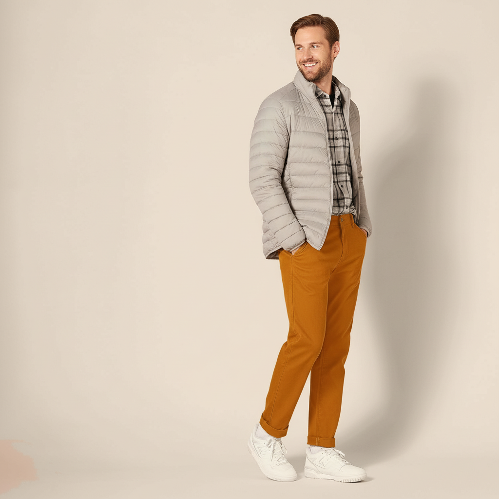 Straight Fit 5 Pocket Stretch Twill PantsStraight Fit 5 Pocket Stretchable Twill Pants - Image 8