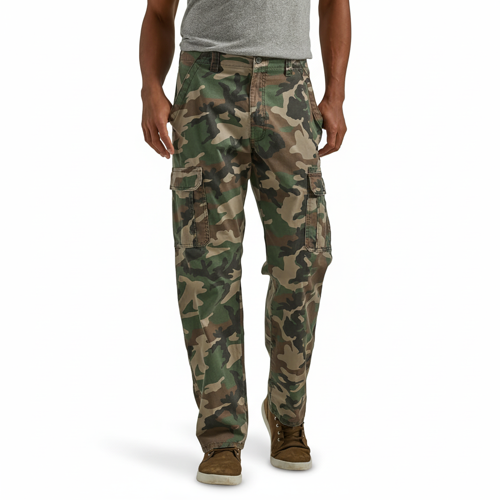 Mens Relaxed Fit Stretch Cargo Pant