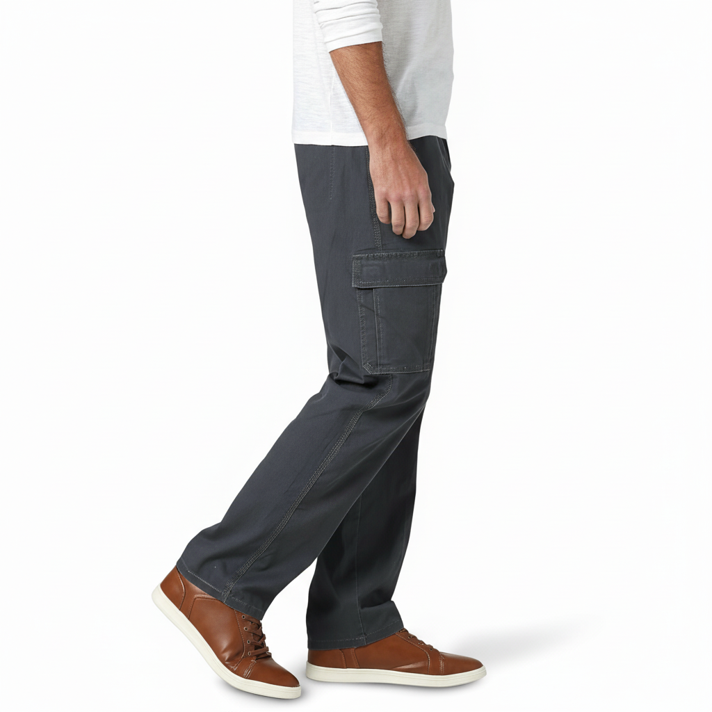 Mens Relaxed Fit Stretch Cargo Pant