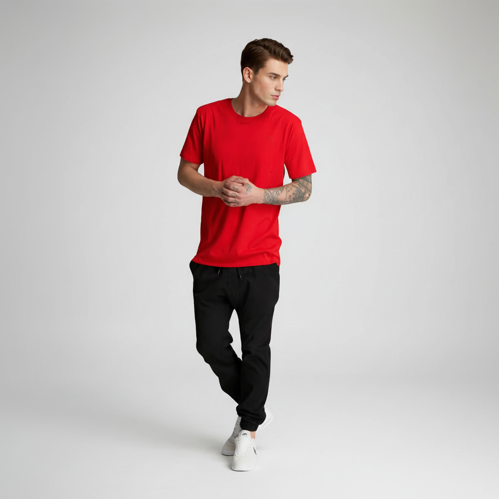 Twill Jogger Pants With Stretch Comfort And Ribbed Hem For Men