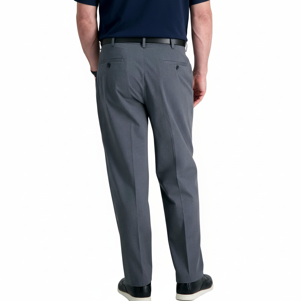 No Iron Flat Front Casual Pants