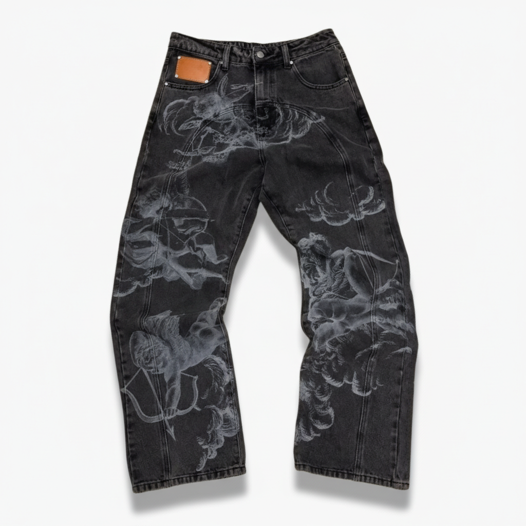 Volente Angel Embroidered Denim Jeans
