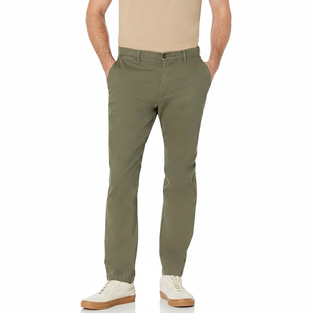 Men's Athletic-Fit Chino PantsAthletic Fit Chino Twill Pants For Men - Image 9