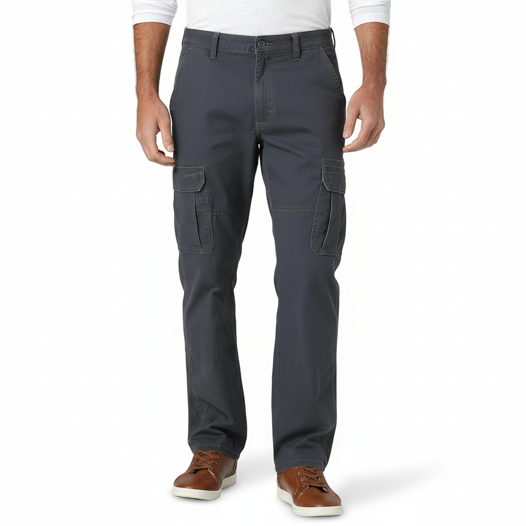 Mens Relaxed Fit Stretch Cargo PantStretch Cargo Pants With Multi Pockets - Image 12