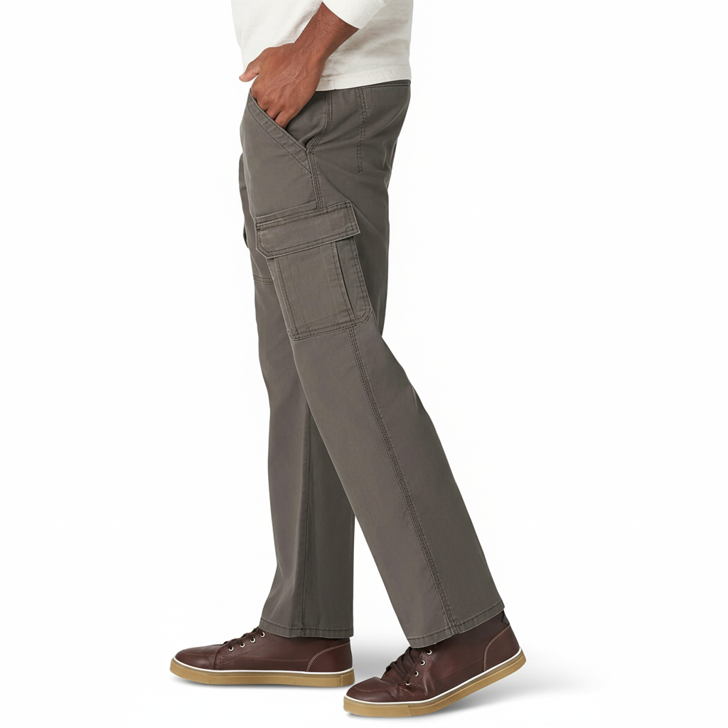 Mens Relaxed Fit Stretch Cargo Pant