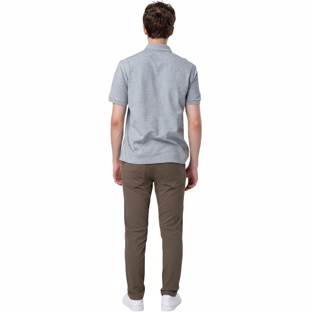Flat Front Skinny Stretchy Trousers