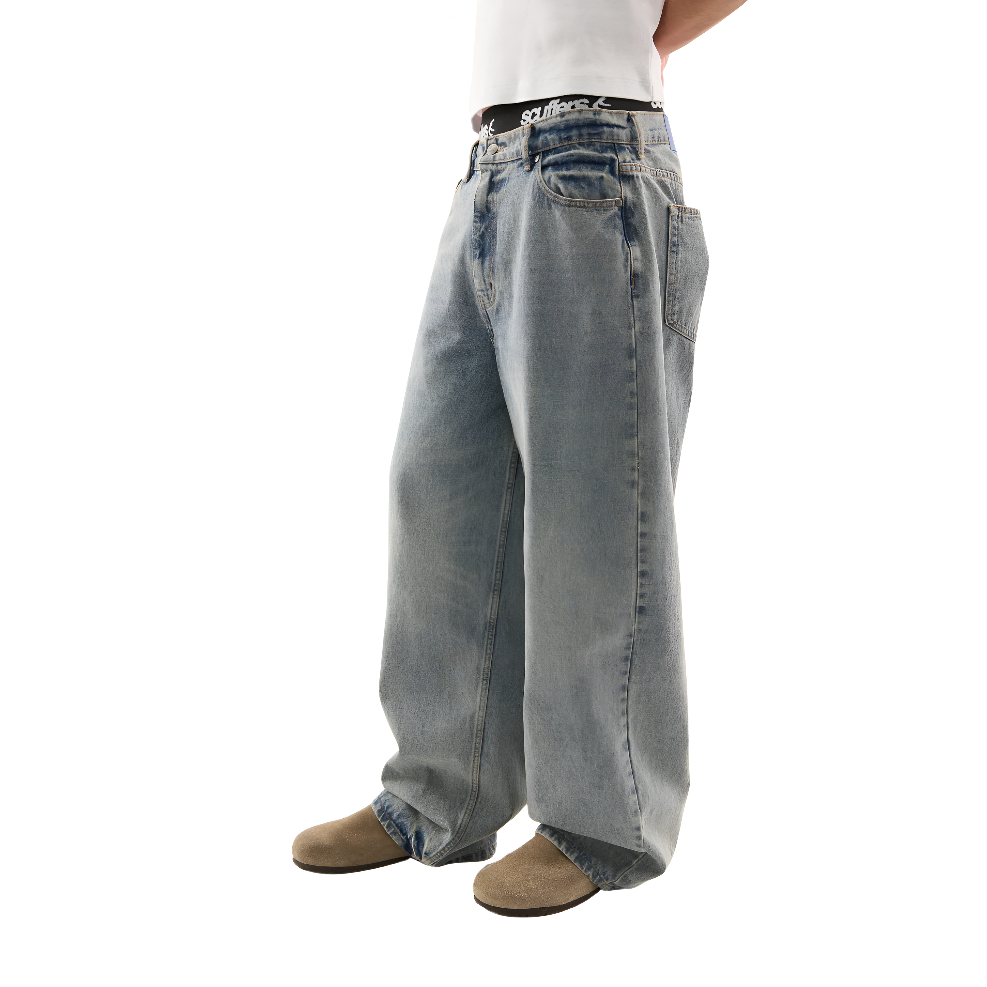 Wide Design Stylish Denim With Star Patch Detail-My Comfy PantWide Design Stylish Denim With Star Patch Detail - Image 37