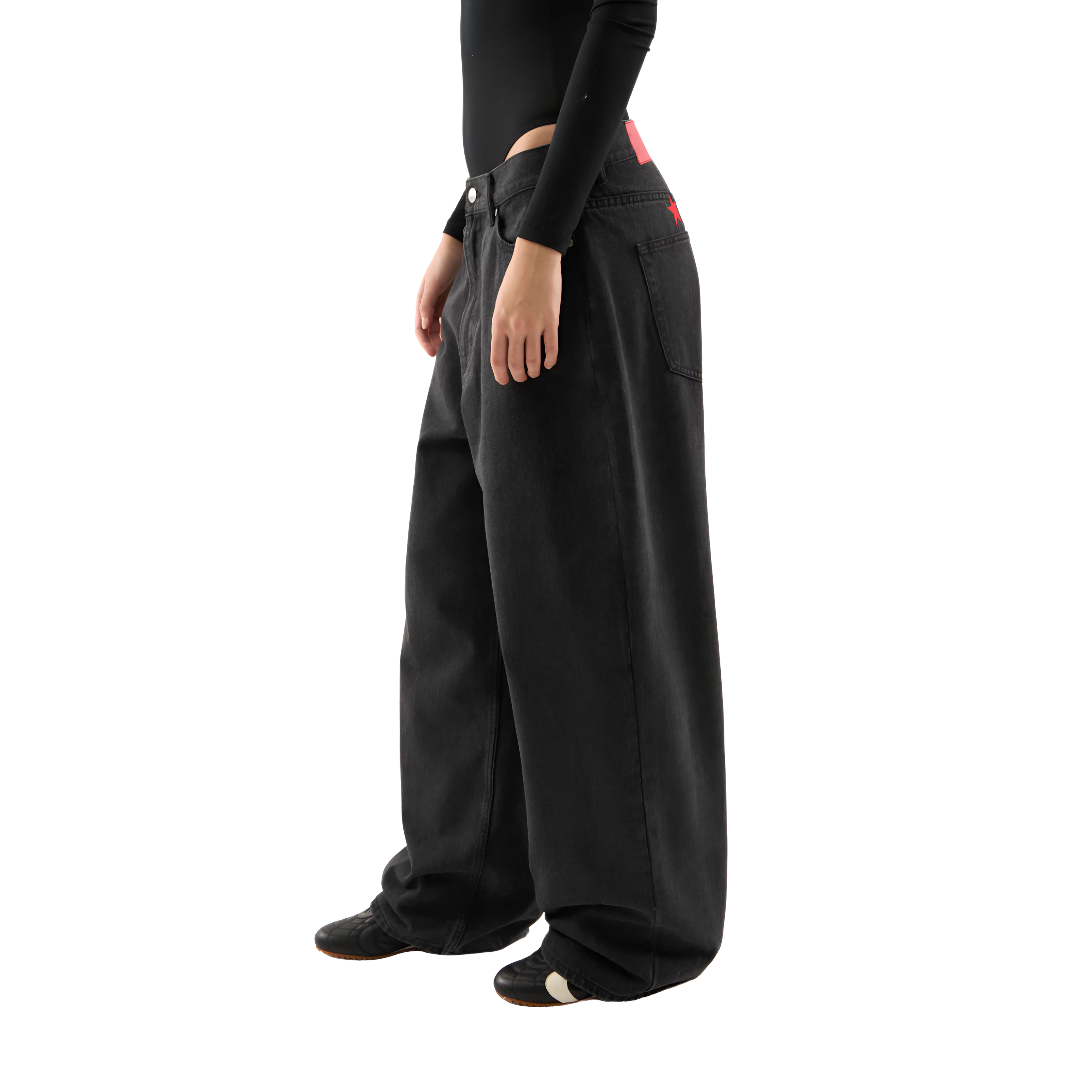 Wide Design Stylish Denim With Star Patch Detail-My Comfy PantWide Design Stylish Denim With Star Patch Detail - Image 22