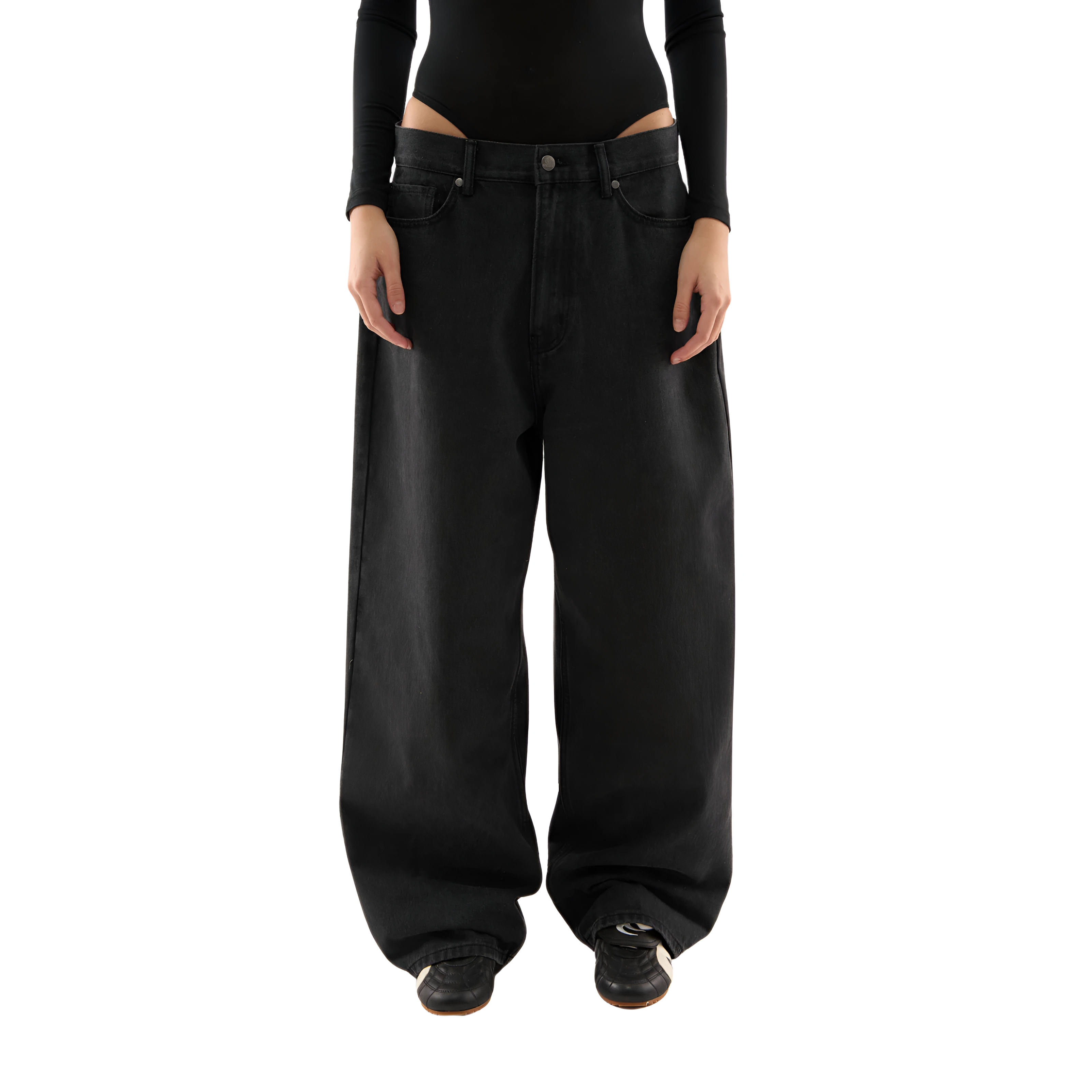 Wide Design Stylish Denim With Star Patch Detail-My Comfy Pant