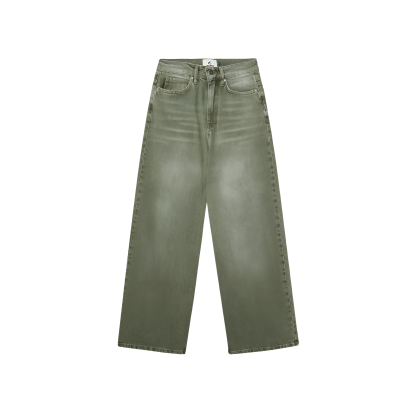 Wide Design Stylish Denim With Star Patch Detail-My Comfy Pant