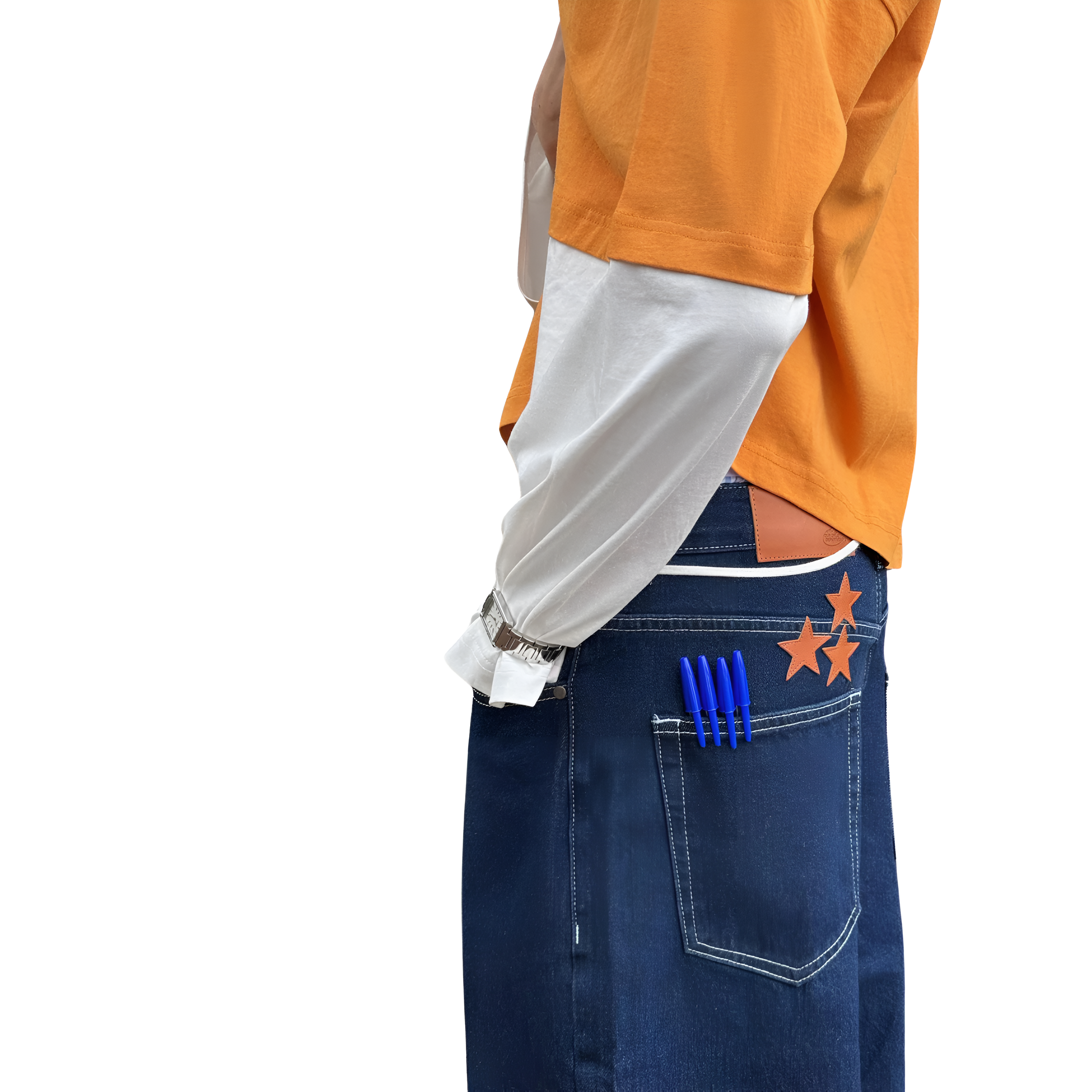 Wide Design Stylish Denim With Star Patch Detail-My Comfy PantWide Design Stylish Denim With Star Patch Detail - Image 12