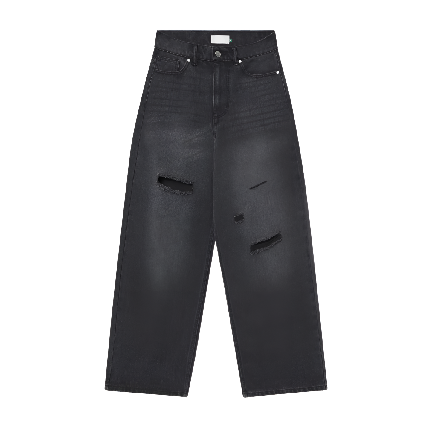 Wide Design Stylish Denim With Star Patch Detail-My Comfy Pant