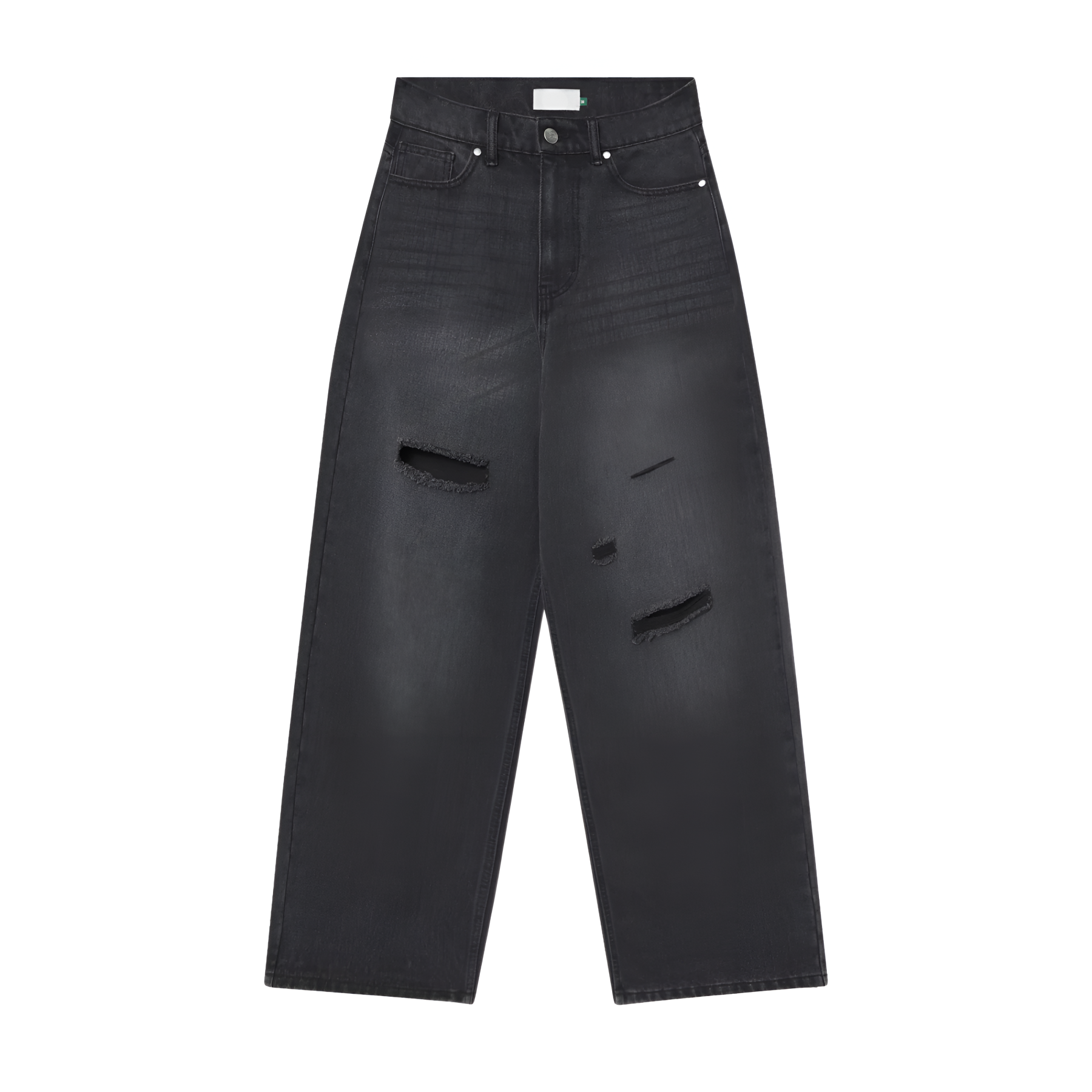 Wide Design Stylish Denim With Star Patch Detail-My Comfy Pant