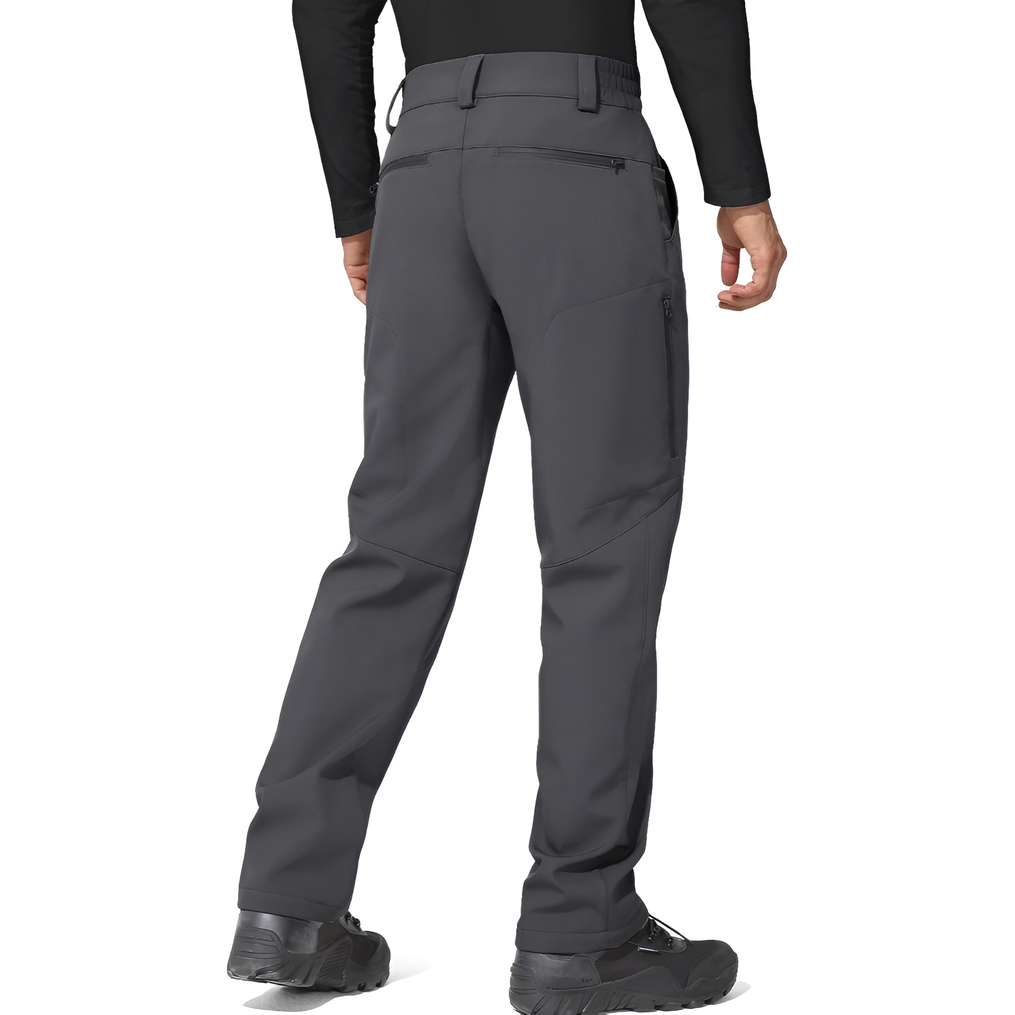 Windproof Ski Pants With Softshell Fabric And Stretch Fit For Men