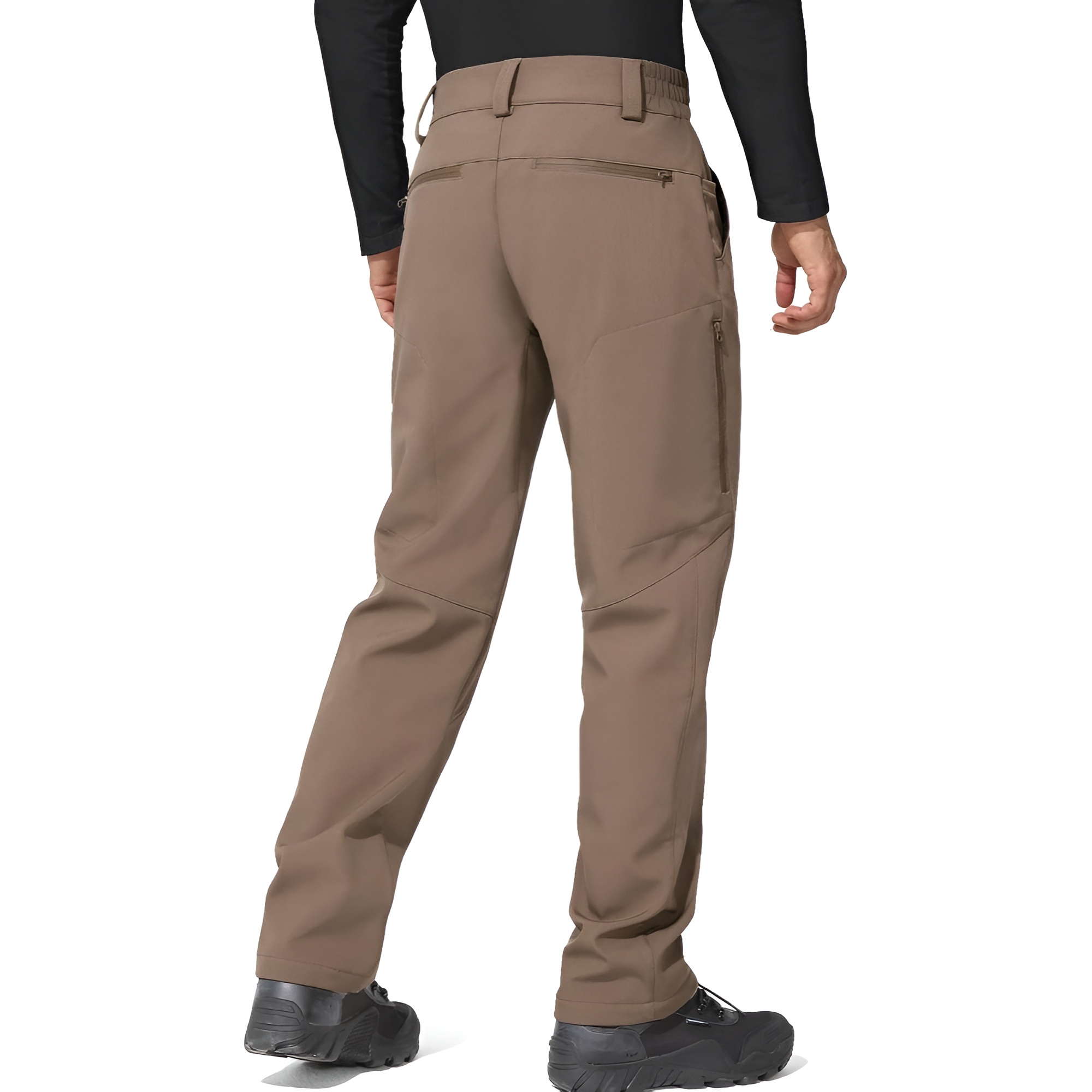 Windproof Ski Pants With Softshell Fabric And Stretch Fit For Men