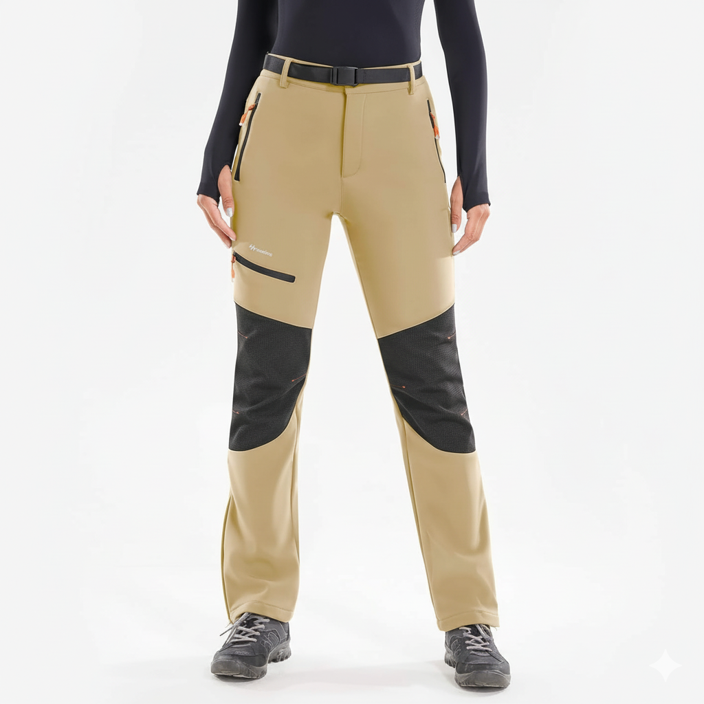 Winter Hiking Pants for Women with Insulated Waterproof Softshell Design