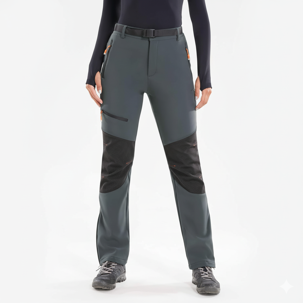 Winter Hiking Pants for Women with Insulated Waterproof Softshell Design