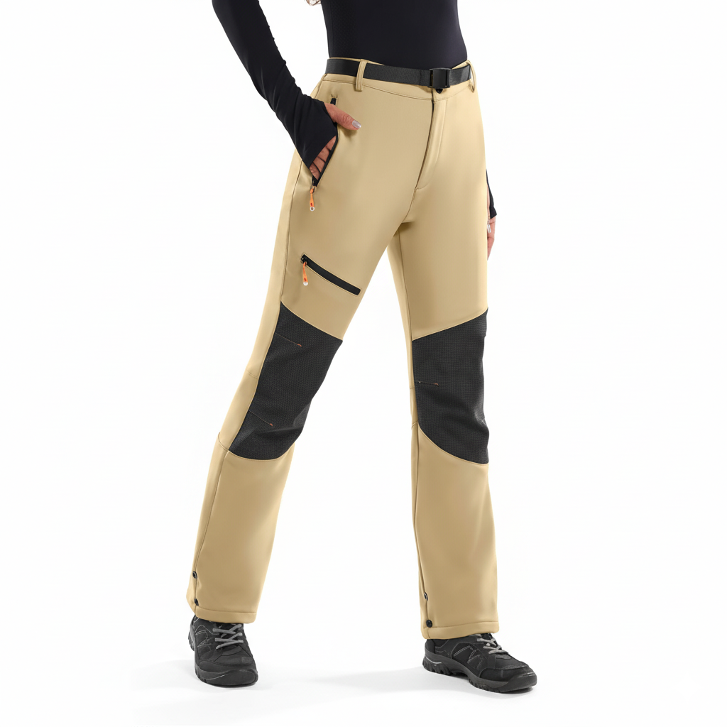 Winter Softshell Ski Pants For Women With Warm Insulation