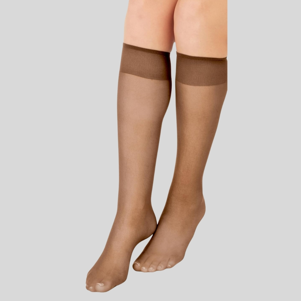 Women One Size Sheer Toe Nylon Hosiery