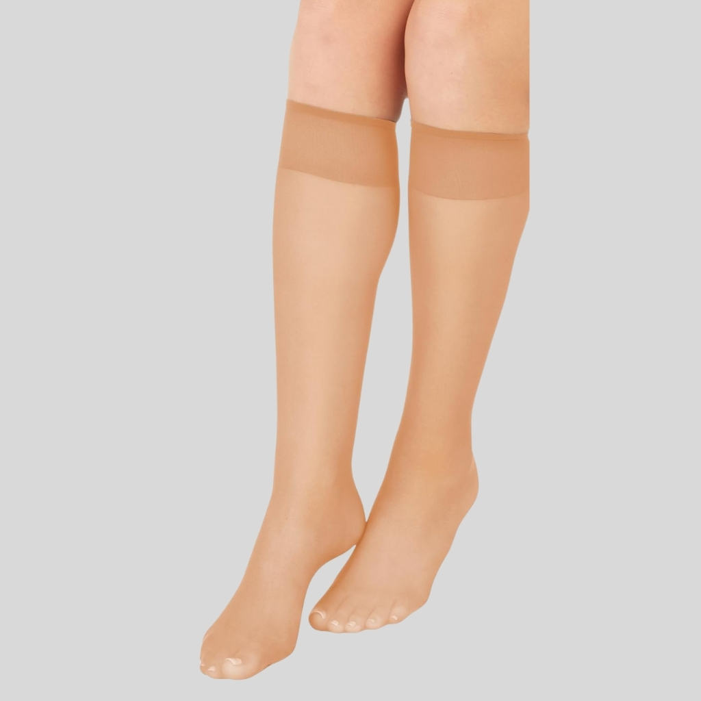 Women One Size Sheer Toe Nylon Hosiery