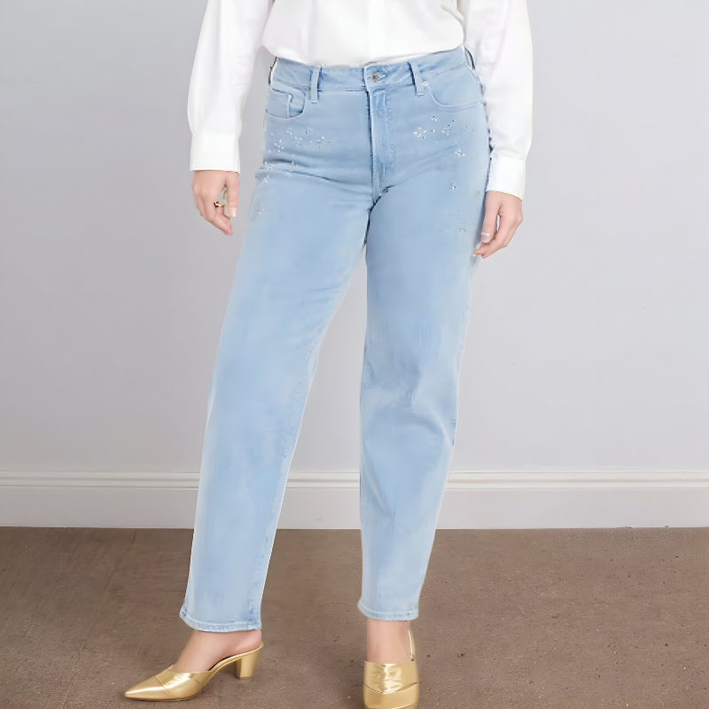 Women's High-Waisted Loose Jeans-My Comfy PantWomen's High-Waisted Loose Jeans - Image 2