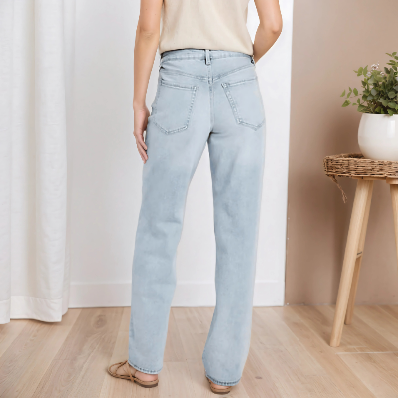Women's High-Waisted Loose Jeans-My Comfy PantWomen's High-Waisted Loose Jeans - Image 5