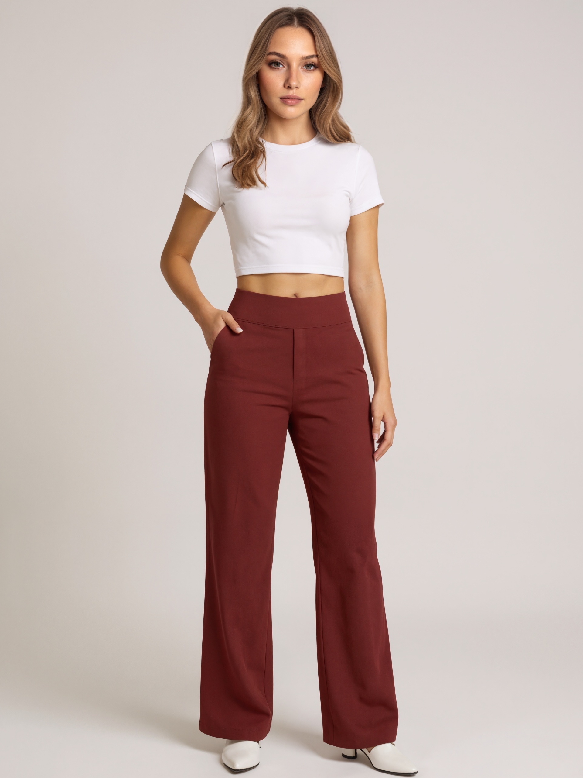 Yoga Pants with Side Pockets Comfort Fit