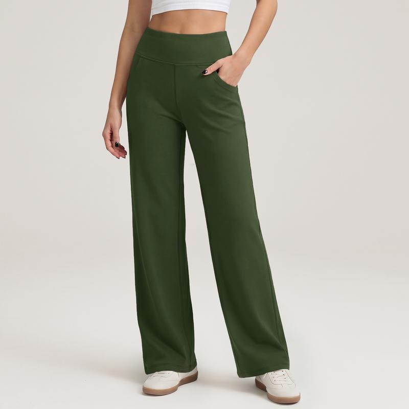 Casual Wide Yoga And Sports Trousers With Pockets For Women