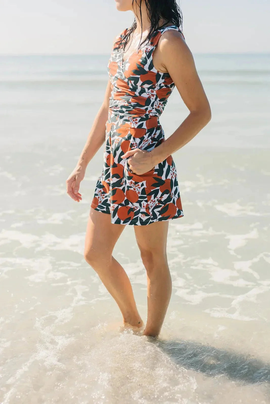 Ruffled Summer Romper With Built In Bra-My Comfy Pant