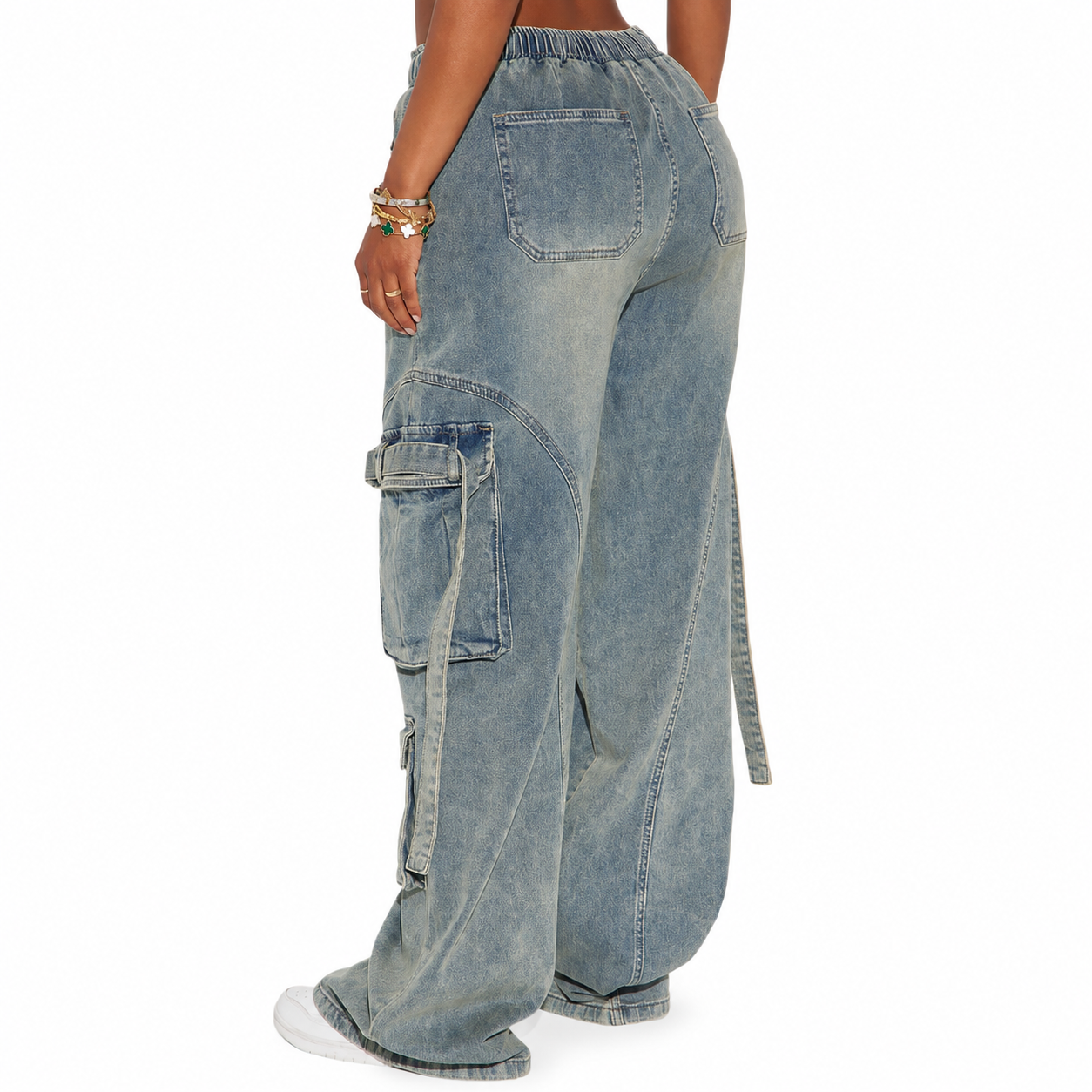 Vintage Baggy Cargo Jeans For Women