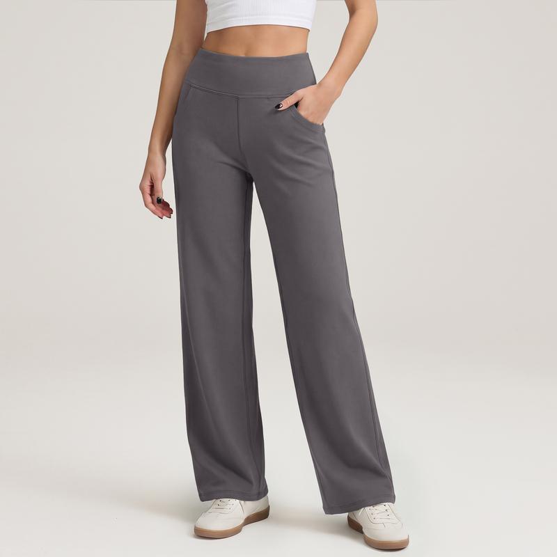 Casual Wide Yoga And Sports Trousers With Pockets For Women