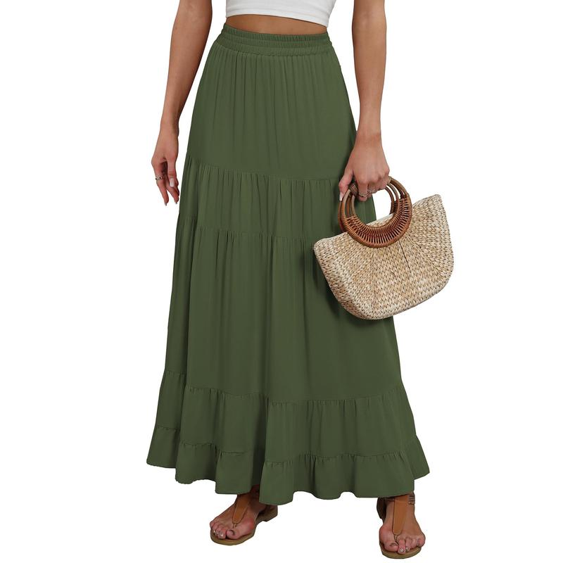 Casual Maxi Skirt For Summer Outfits For Women