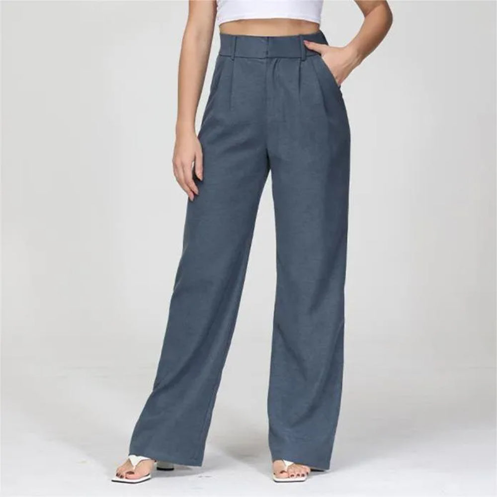 High Waist Tailored Wide Leg Pants-My Comfy Pant