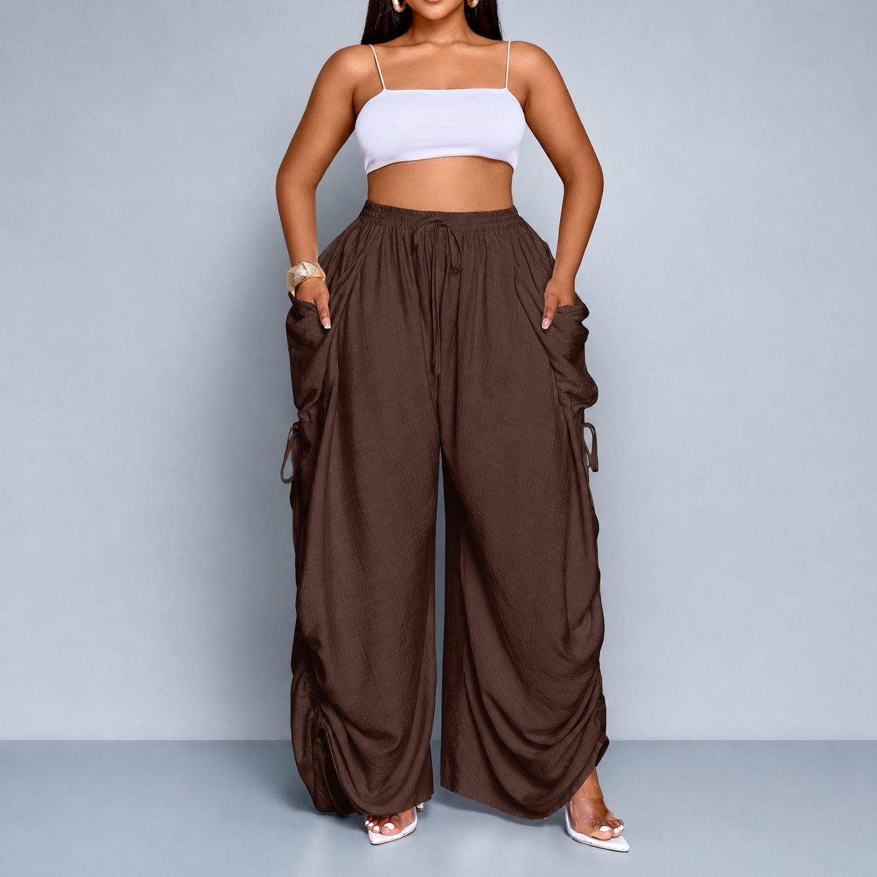 Casual Loose Fit Wide Pants For Women Everyday Wear